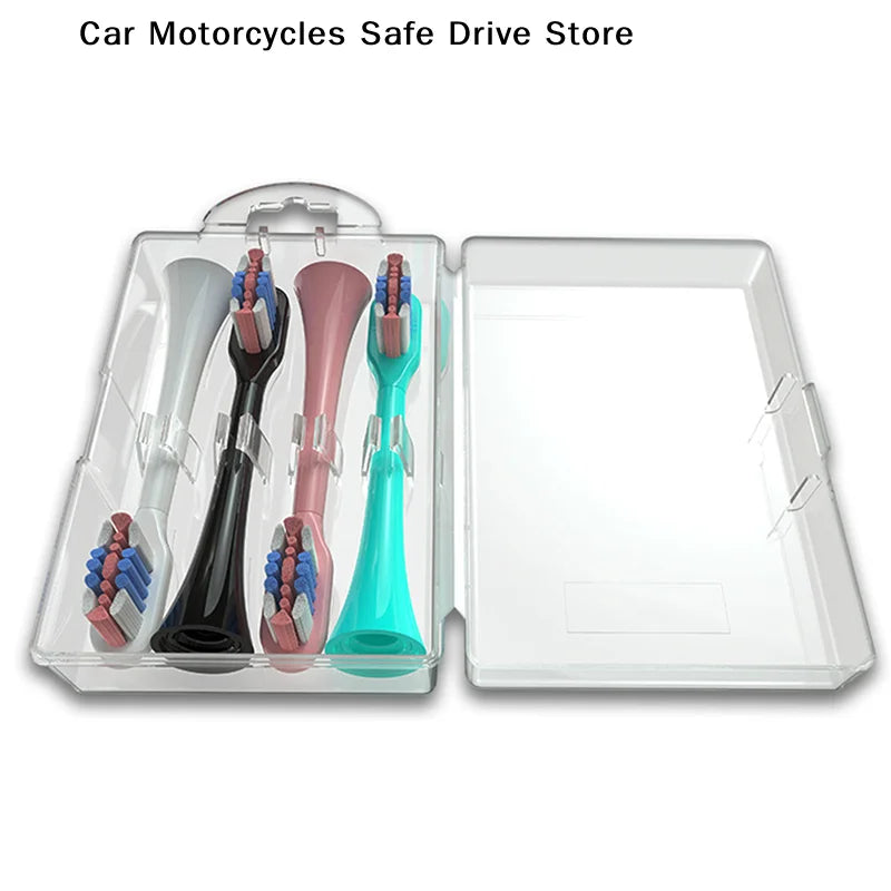 CMElectric Toothbrush Head Storage Box Transparent Organizer Case