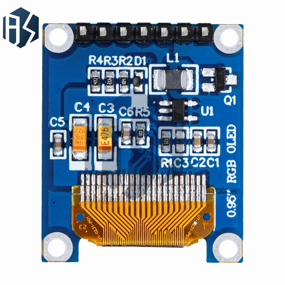 1PCS 0.95 inch full color OLED Display module with 96x64 Resolution SPI Parallel Interface SSD1331 Controller 7PIN new with case Zpaxo