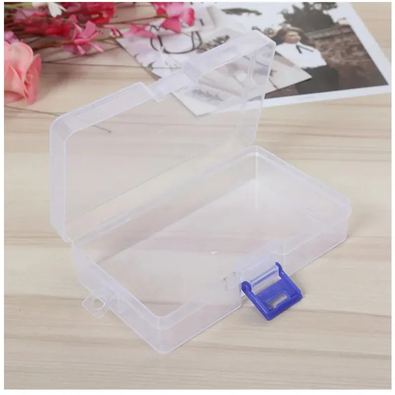 Transparent Lockable Storage Box Small Object Container Fishing Gear