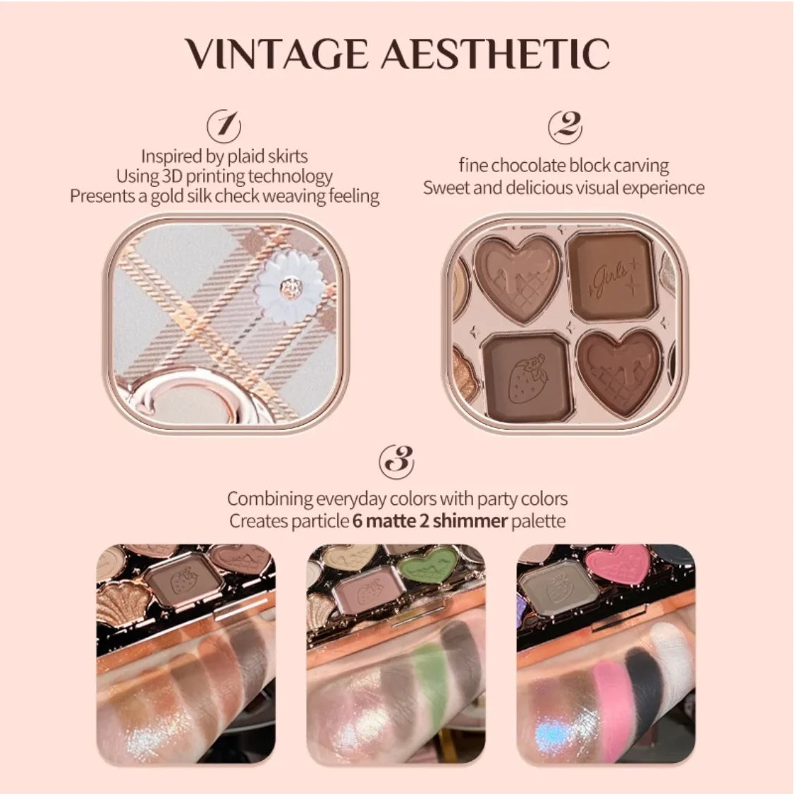 Flower Knows Chocolate Wonder-shop Eight-color Eyeshadow Palette Zpaxo