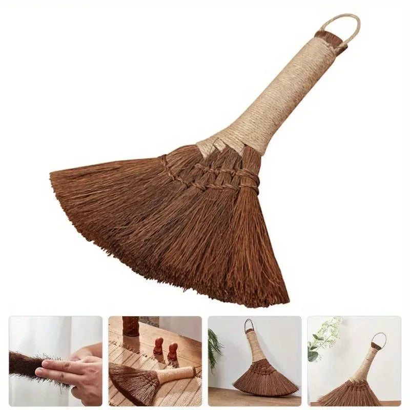 1 PC Small Broom Bamboo Hand Palm Heavy Duty Brooms Cleaning Accessory Short Handle Desk Dust Zpaxo