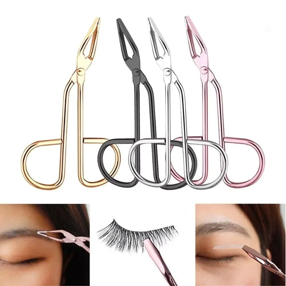 Stainless Steel Eyebrow Tweezer Handles Elbow Pliers Hairgripping Zpaxo