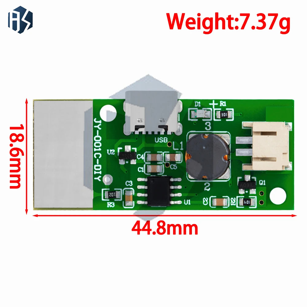 5V Type-c Ultrasonic Humidifier Driver Board Touch Control Nebulizer Zpaxo
