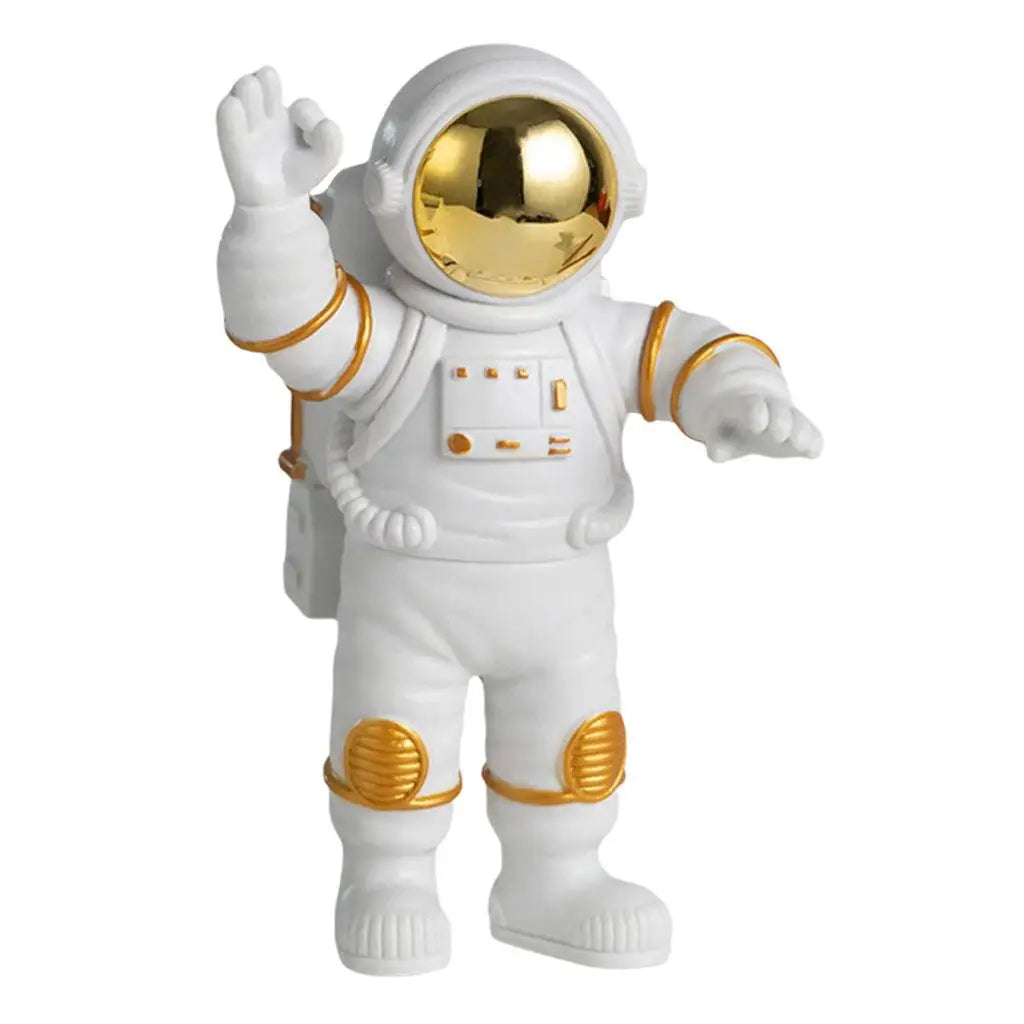 Resin Astronaut Figurines Spaceman Sculpture Miniatures Parties Cake Zpaxo