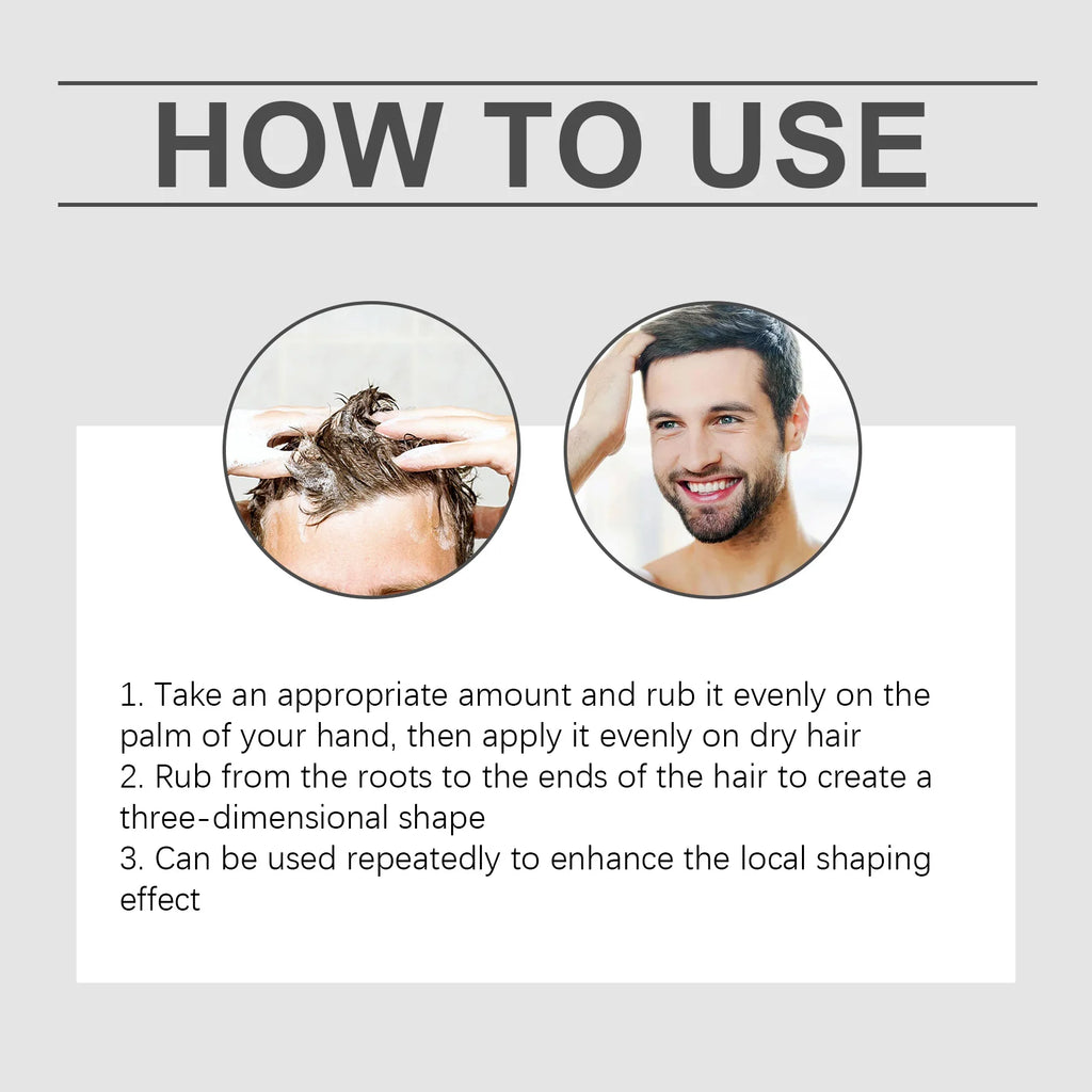 Matte Hair Styling Creams Reducing Dryness Non-greasy Prevents Frizz Increasing Volume Hair Fluffy and Voluminous Shaping Paste Zpaxo