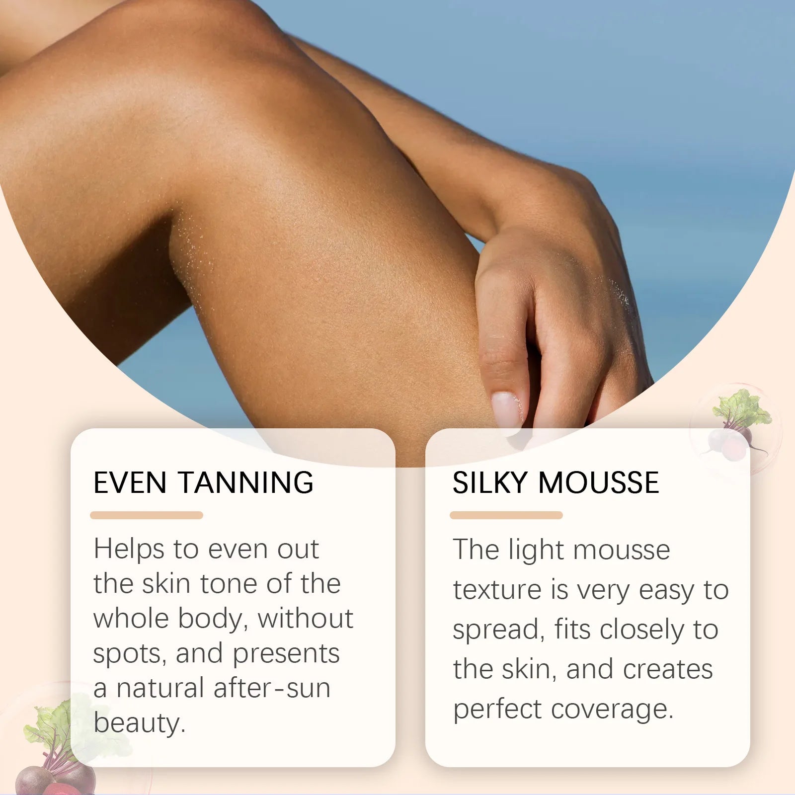 Ouhoe Self Tanning Mousse – Sunless Body Bronzer 100ml Self Tanning Mousse Zpaxo