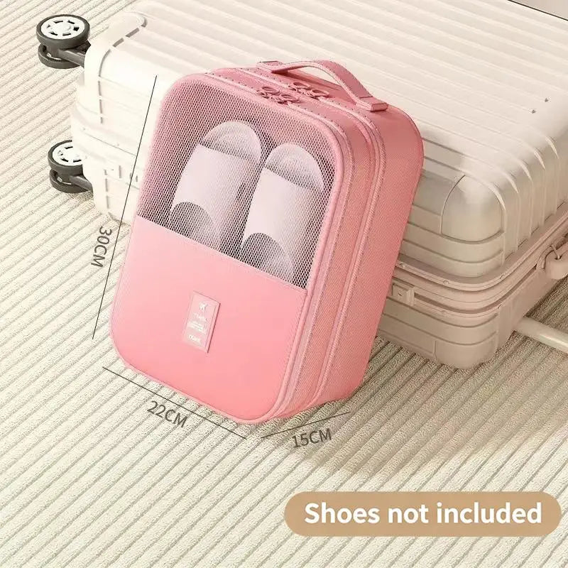 M1Pcs Travel Shoe Bag Storage Washed Diagonal Breathable Mesh Zpaxo A6