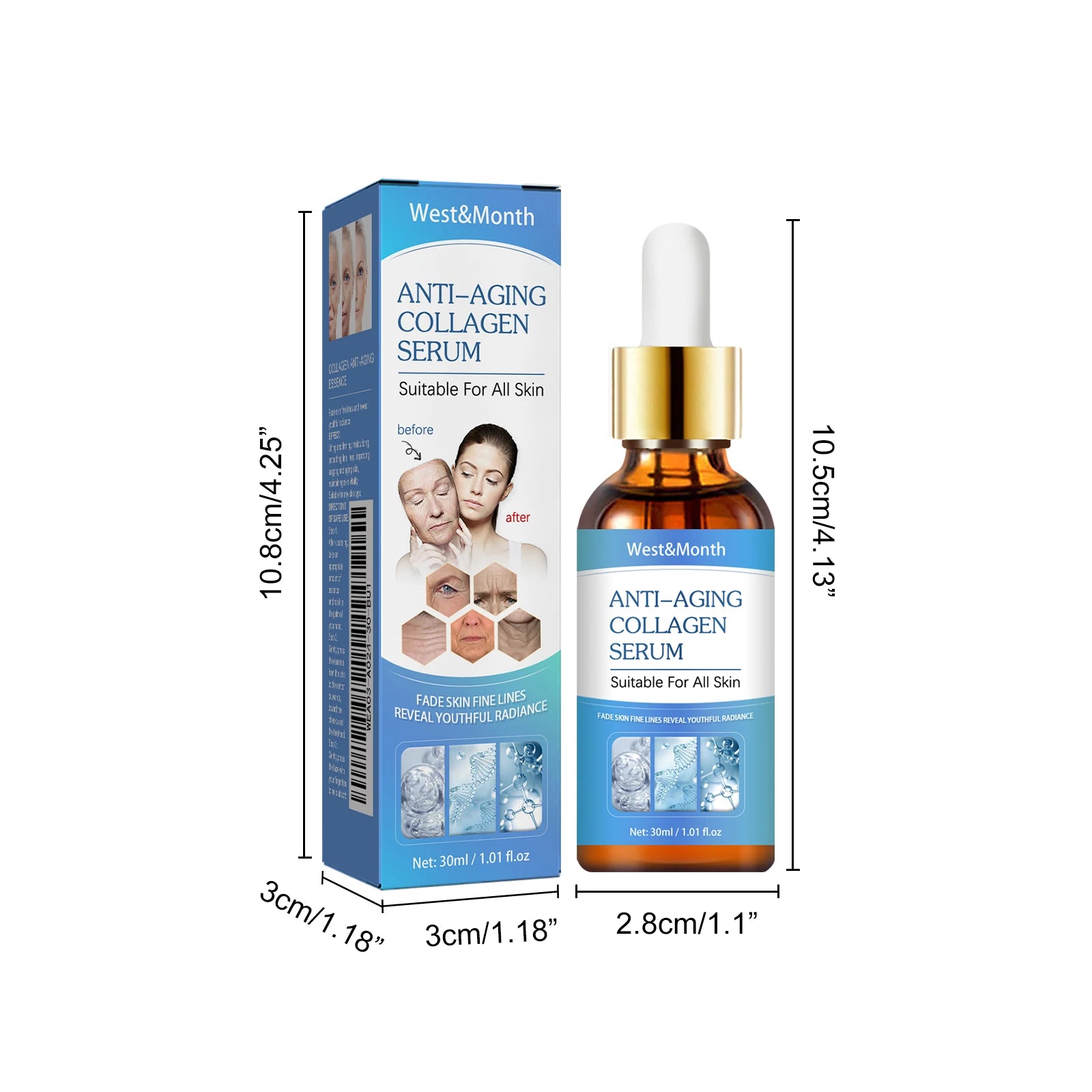 Collagen Face Serum – Anti-Aging, Firming & Brightening Collagen Face Serum Zpaxo