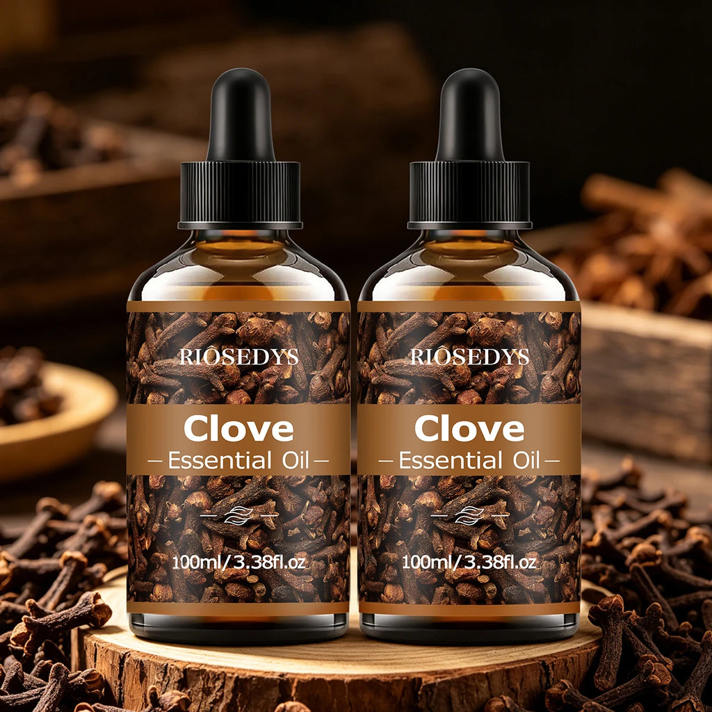 100ml CLOVE ESSENTIAL OIL Suitable For Massage And Skincare, Deeply Nourishes And Moisturizes, And Improves Skin Condition. Zpaxo CLOVE 2pcs 100ml