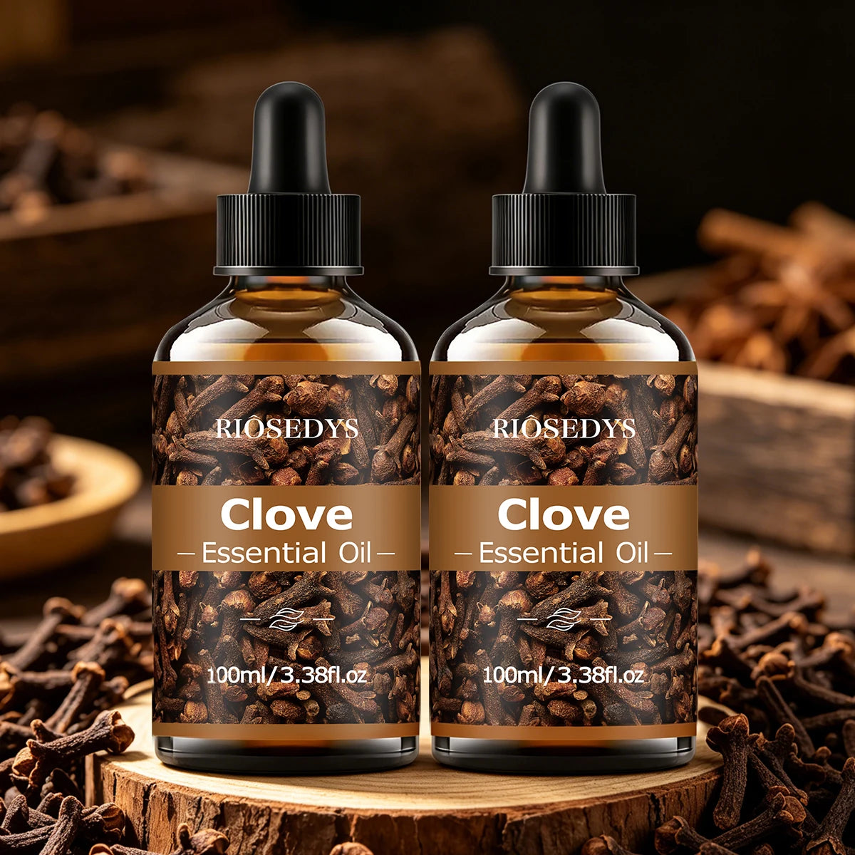 100ml CLOVE ESSENTIAL OIL Suitable For Massage And Skincare, Deeply Nourishes And Moisturizes, And Improves Skin Condition. Zpaxo CLOVE 2pcs 100ml