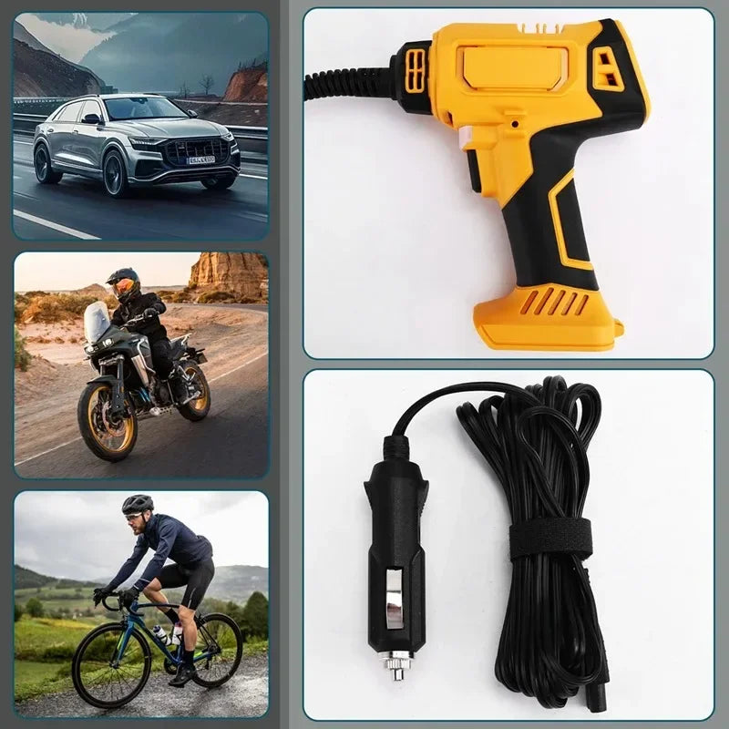 Fit DeWALT Battery Air Compressor Automatic Tire Inflator Cordless