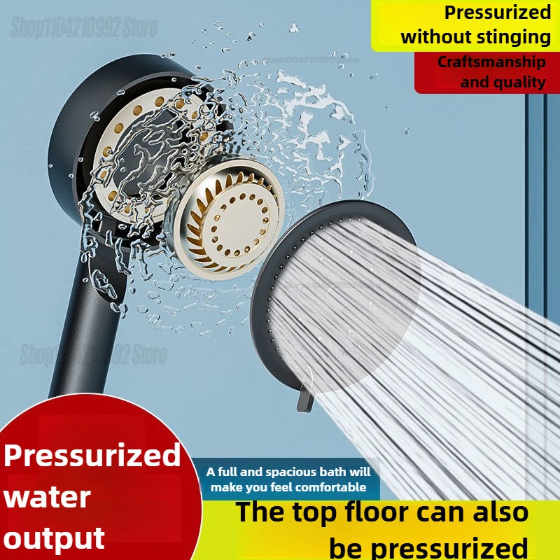 5 Modes Shower Head High Pressure Showerhead Portable Filter Rainfall Faucet Tap Bathroom Bath Home Innovative Accessories Zpaxo