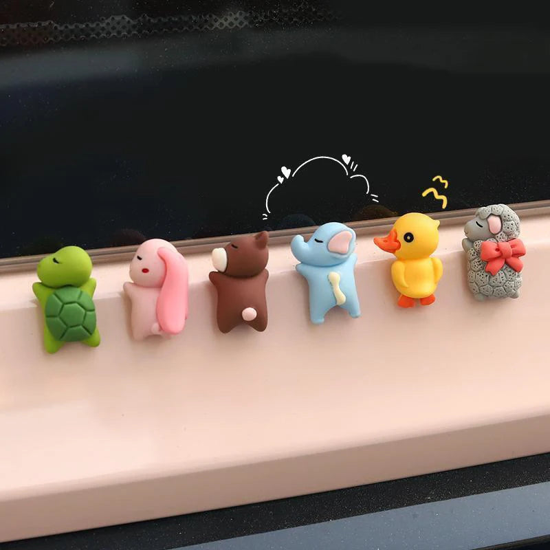 6-Pack Mini Turtle Car Dashboard Ornaments – Cute Resin Decor