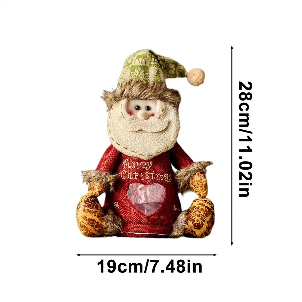 Christmas Doll Fabric Bags Reusable Supports Storage Bag Candy Party Zpaxo C Other