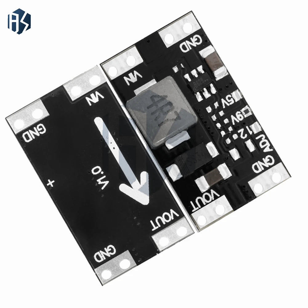EGBO 2A Mini Boost Board XL3608 5V 9V 12V DC-DC Switch Step Up Power Module 2.5V-11.5V Input Voltage Zpaxo