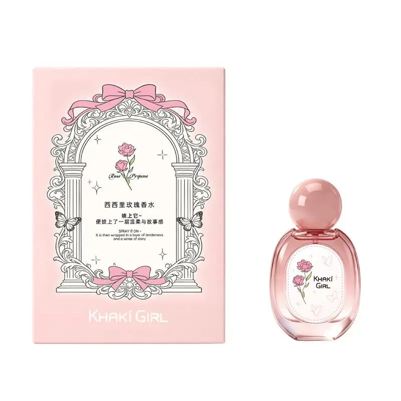 Elegant Rose Perfume Gift Box Set Floral Scent Fresh Fruity Fragrance Eau De Parfum Lasting Aroma Women Student Daily Present Zpaxo Rose 30ml