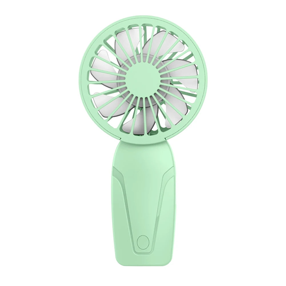 Portable Handheld Fan USB Rechargeable Personal Fan 3 Speeds Mini Fan for Home Office Travel and Outdoor Activities Zpaxo Green
