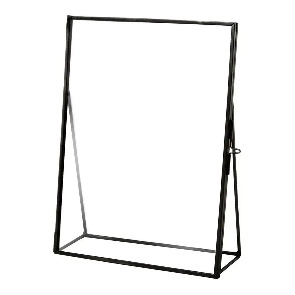 Flower Press Frame Simple Metal Tabletop Display 4x6in Floating