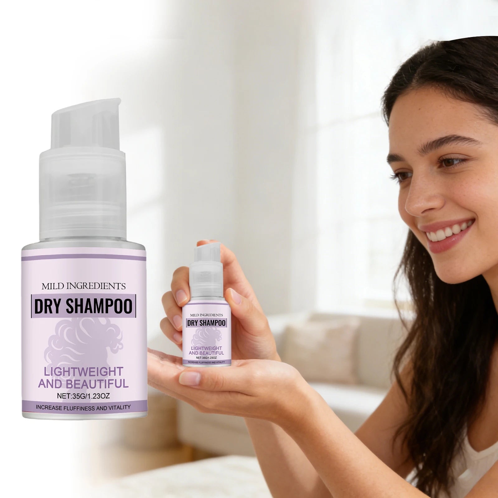 Portable Dry Shampoo Spray – Oil Control & Hair Volume 35g Dry Shampoo Spray Zpaxo 35g X 5PCS