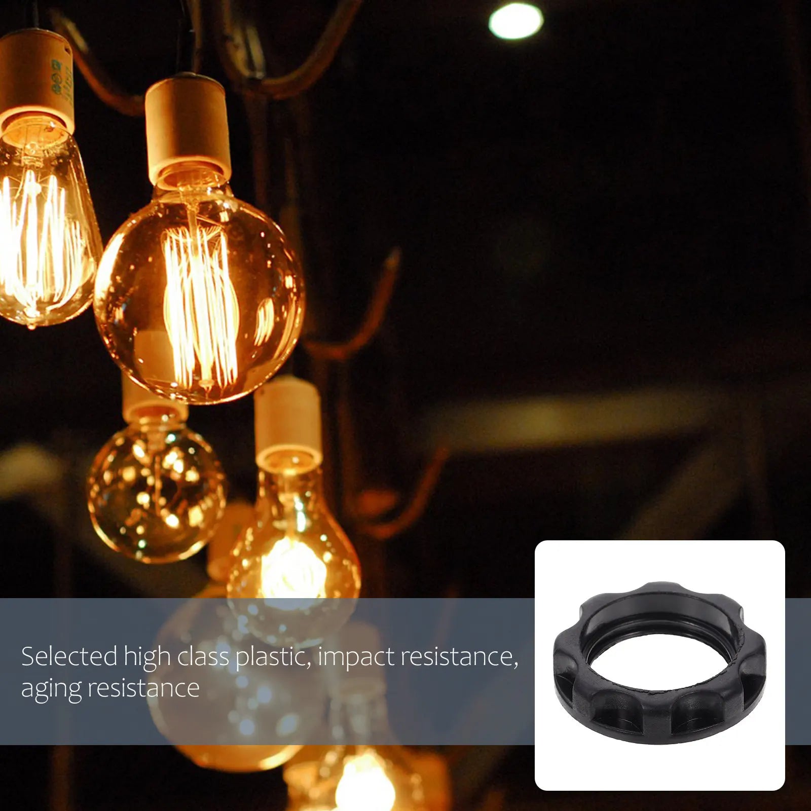 Lamp Holder Fixing Ring E12 Plastic Light Circle Chandelier Fitting