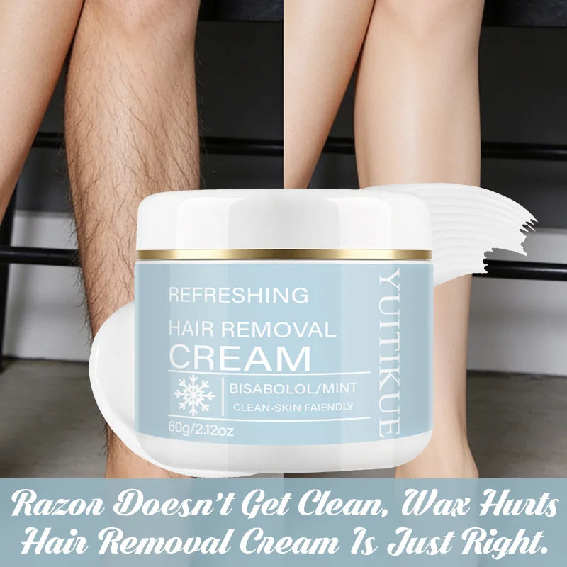 YUITIKUE Mint Hair Removal Cream – Pain-Free, Men & Women Hair Removal Cream Zpaxo