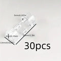 Clear Plastic Cable Clips - Transparent Wire Organizers for Wall & Desk Cable Management, Adhesive Cord Holders Zpaxo 30pcs