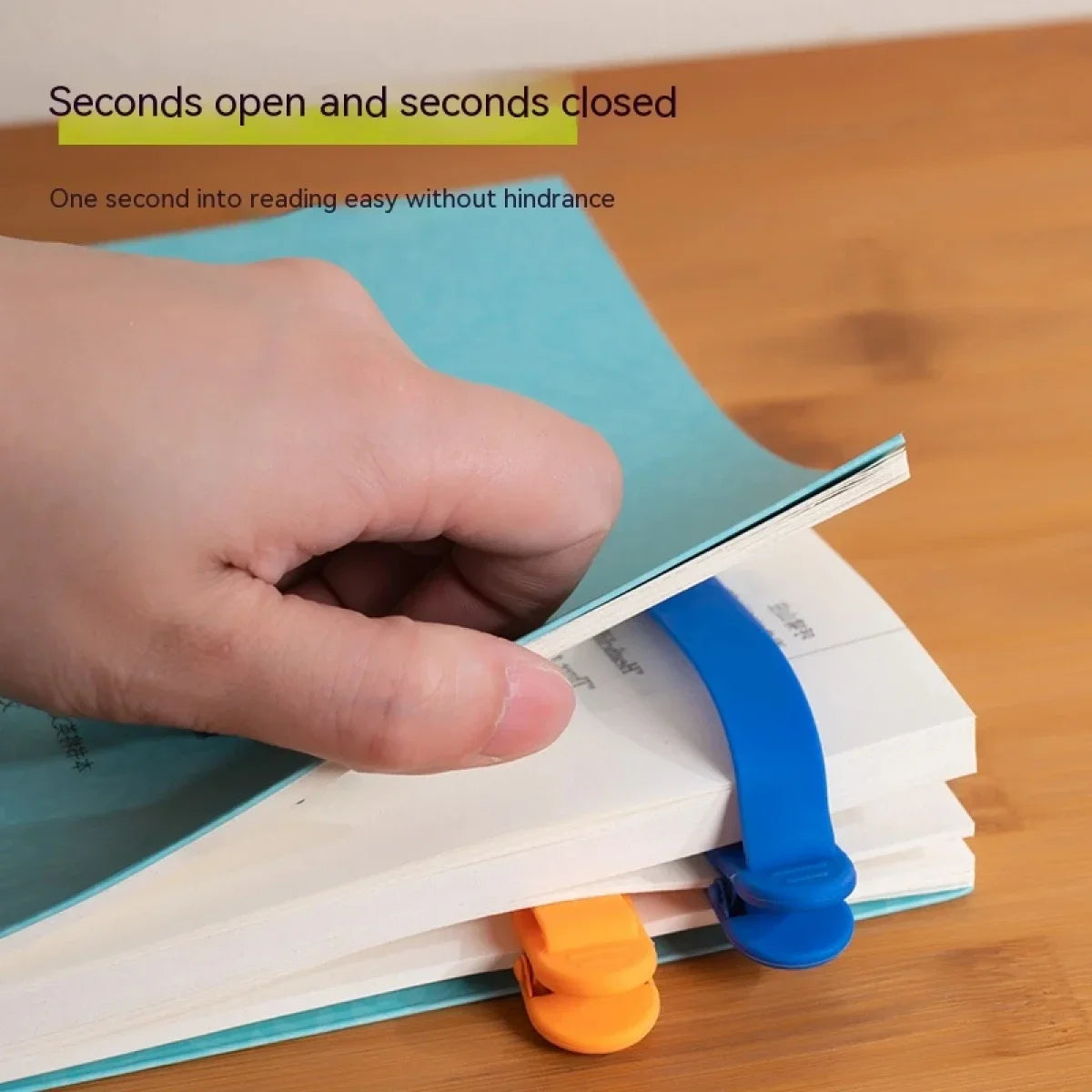 Colorful Silicone Page-Turning Bookmarks – 1/3 Pack