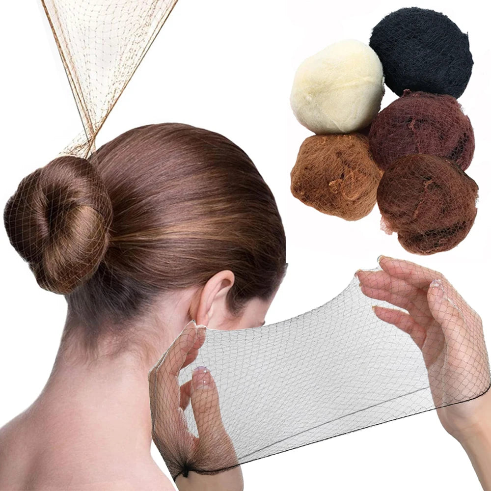 10/100Pcs Nylon Hair Net Star Dance Recital Buns / Hair Extension Weaving Cap Hairnets Zpaxo