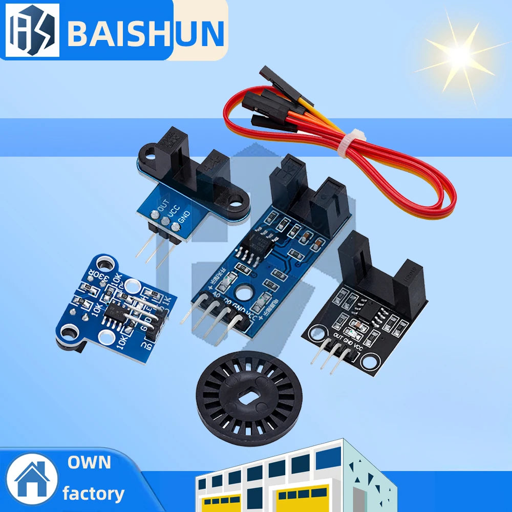 Slot Optocoupler RPM Sensor Module – 3.3V/5V Photogate Tachometer & Digital Counter w/ Optoisolation Zpaxo