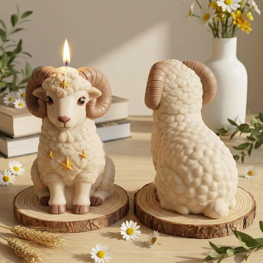 3D Lamb Silicone Mold for Candle, Soap, Resin & DIY Crafts Silicone Craft Mold Zpaxo