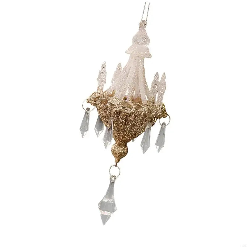 Christmas Chandelier Ornament Shatterproof Acrylic Crystal Hanging