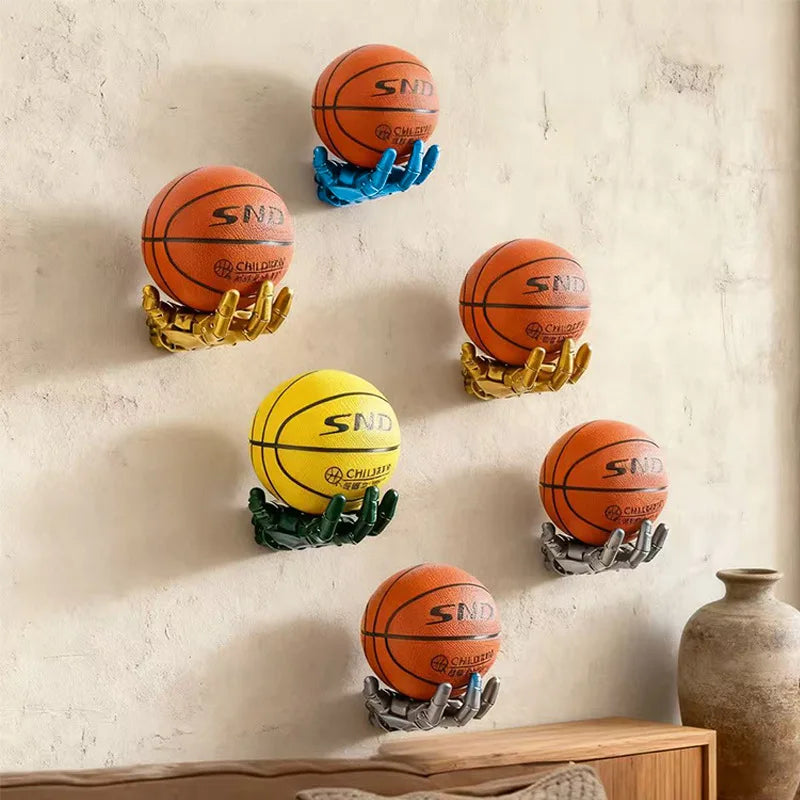 Robotic Arm Basketball Wall Mount Rack – Punk Industrial Decor Wall Display Rack Zpaxo
