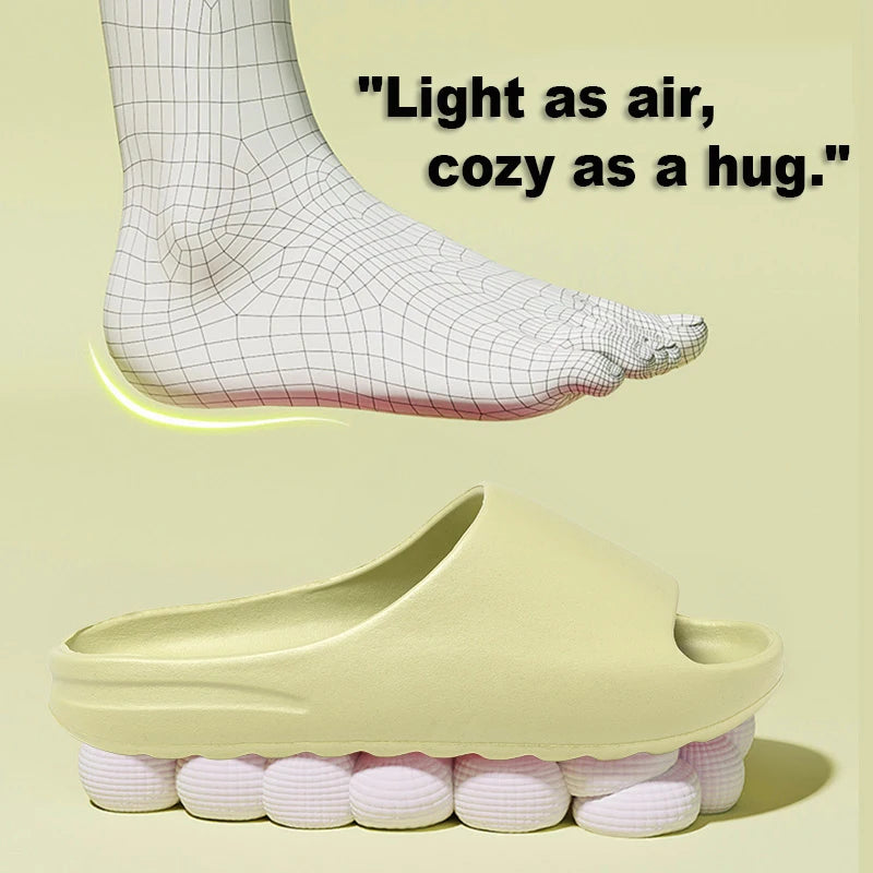 Summer Slippers Women Men EVA Soft Thick Bottom Indoor Outdoor Home