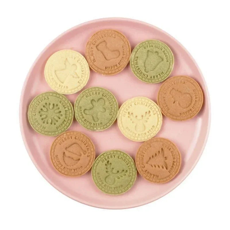9-Piece 3D Christmas Cookie Mold Set – Santa, Snowman & Elk Cookie Mold Set Zpaxo