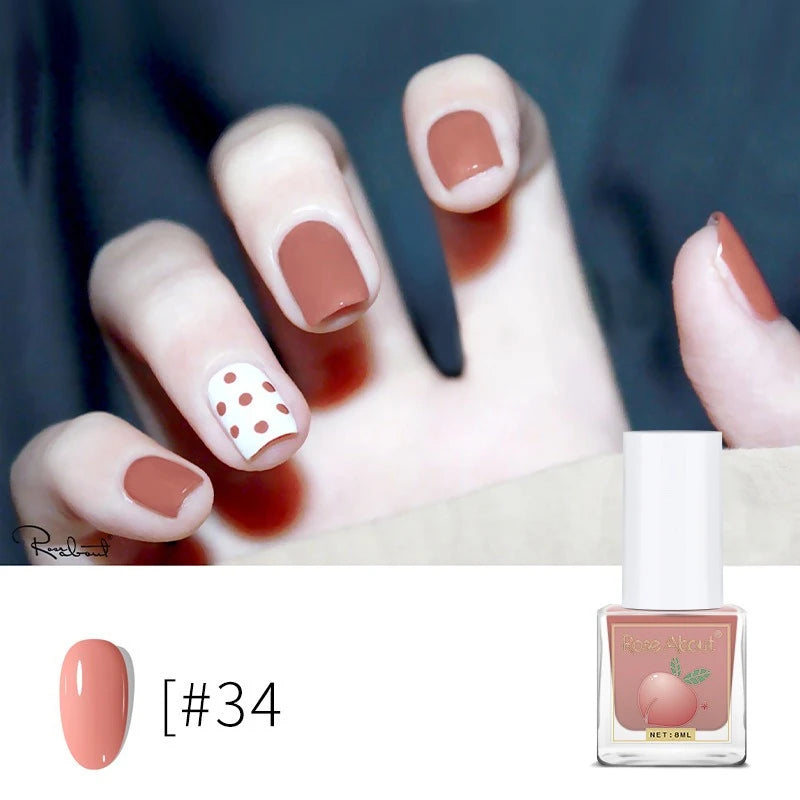 Water-based Peel-off Nail Polish No UV Lamp Needed Long-lasting