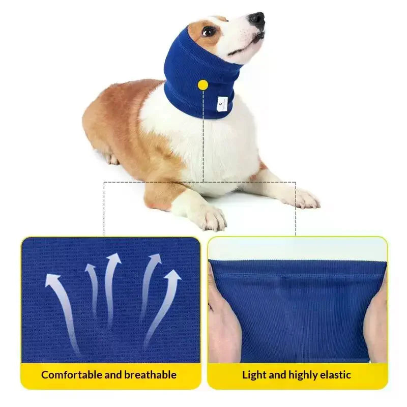 Dog Grooming Earmuff Warm Headband Ear Cover Neck Hat Noise Cancel Zpaxo