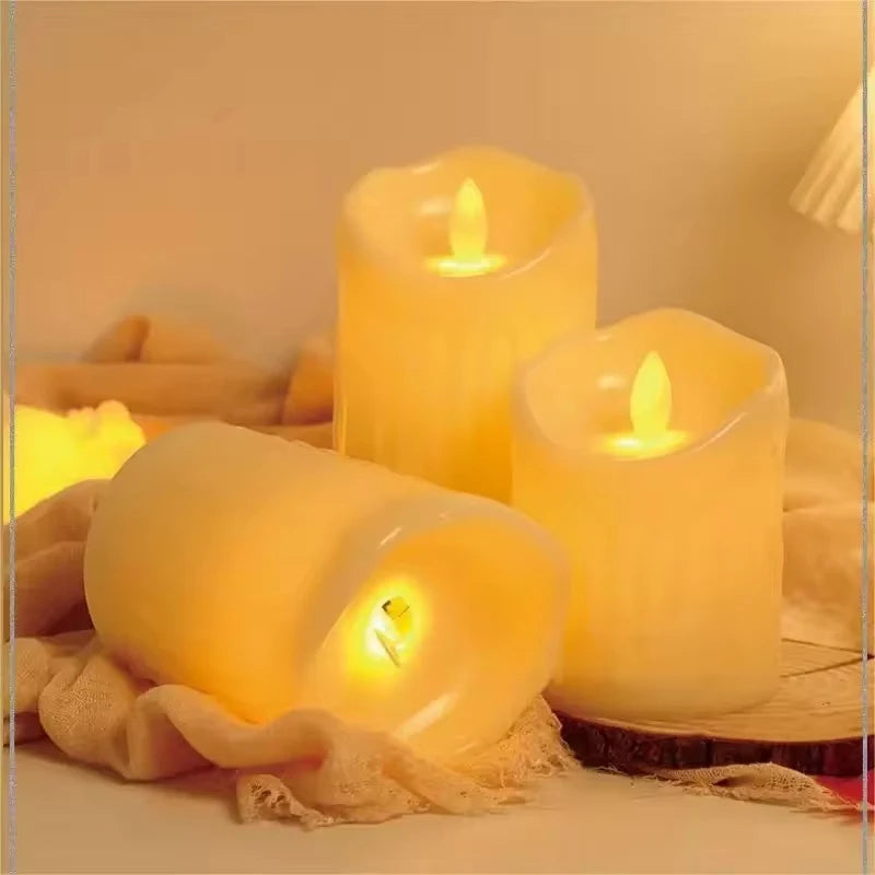 Realistic Tear-effect LED Candle Lights Smoke-free Decorative Candles