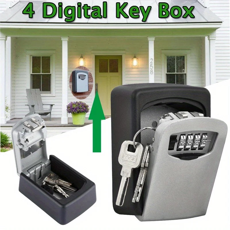 Outdoor Wall Mounted Secure Plastic Password Key Box Protective Cover
