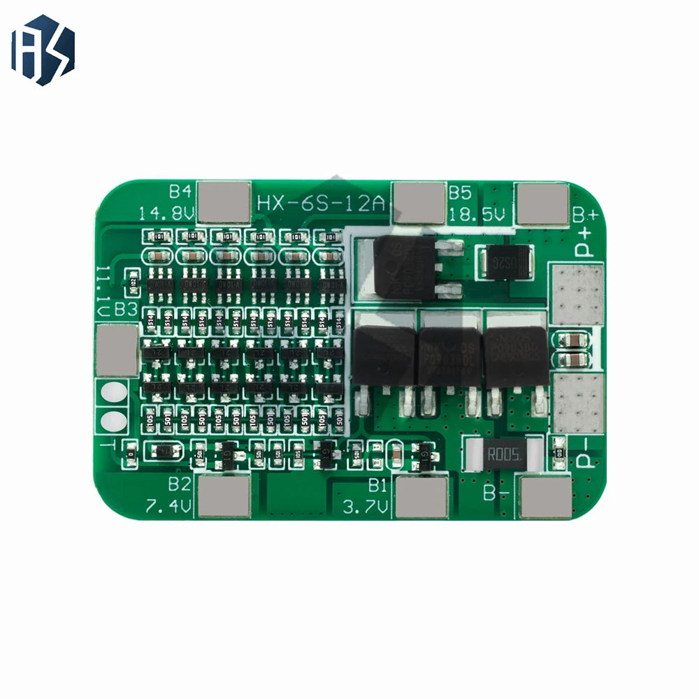 6S 12A 25A 24V 25 2V PCB BMS Protection Board 18650 Li-ion Lithium Zpaxo