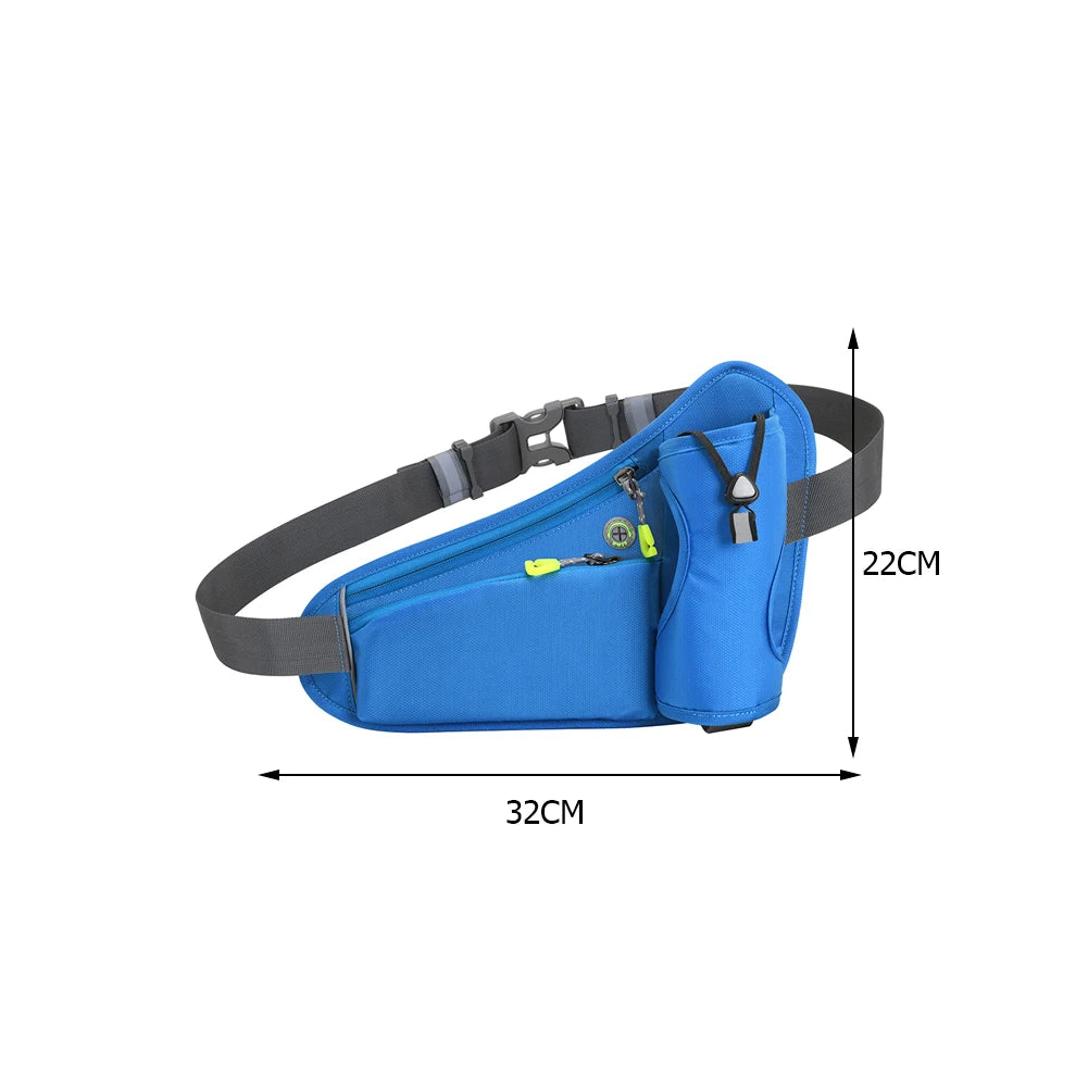 Running Waist Bags Water Bottle Holder Hydration Belt Bag Cell Phone Jogging Cycling Bag For Men Women Sports Fanny Pack Gym Run Zpaxo
