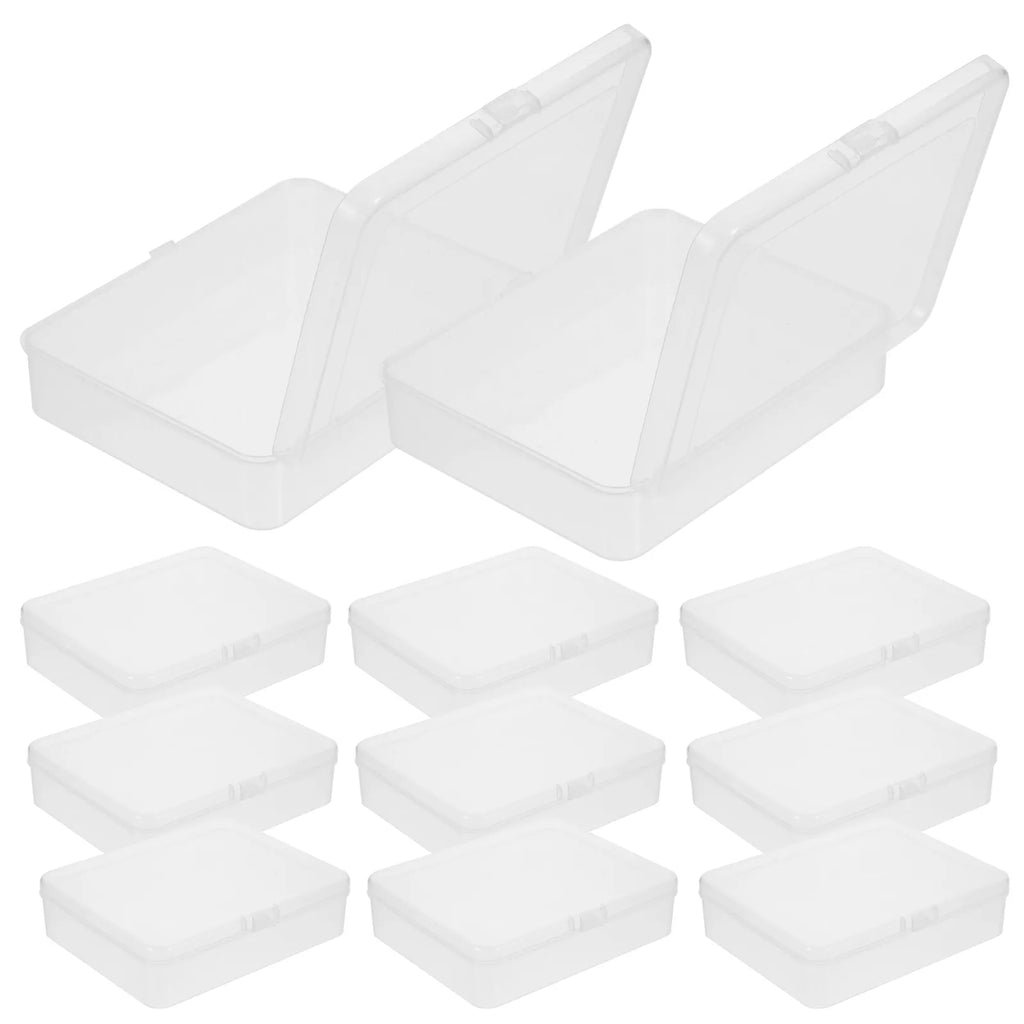 Premium Plastic Storage Box Transparent Rectangular Small Parts