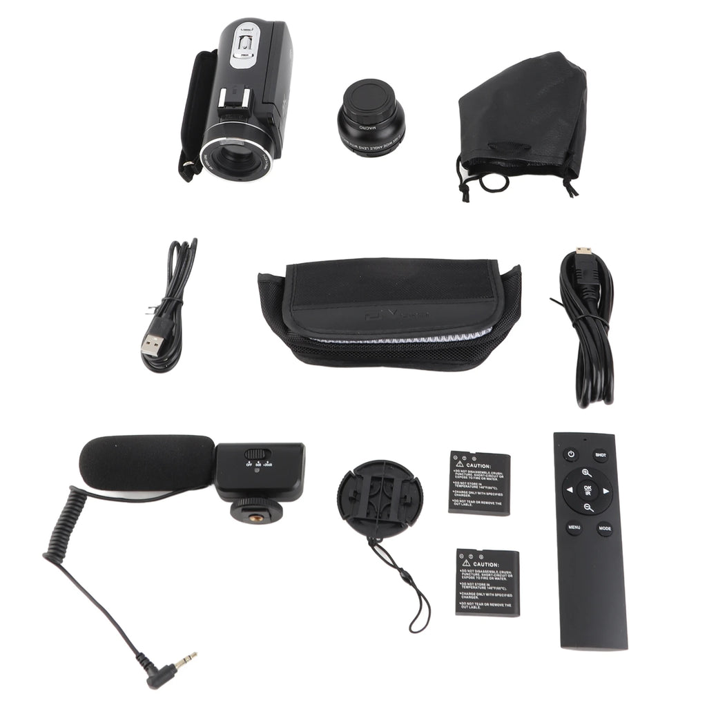 4K Digital Video Camera Wifi Camcorder DV Recorder 56MP 18X Zoom IPS