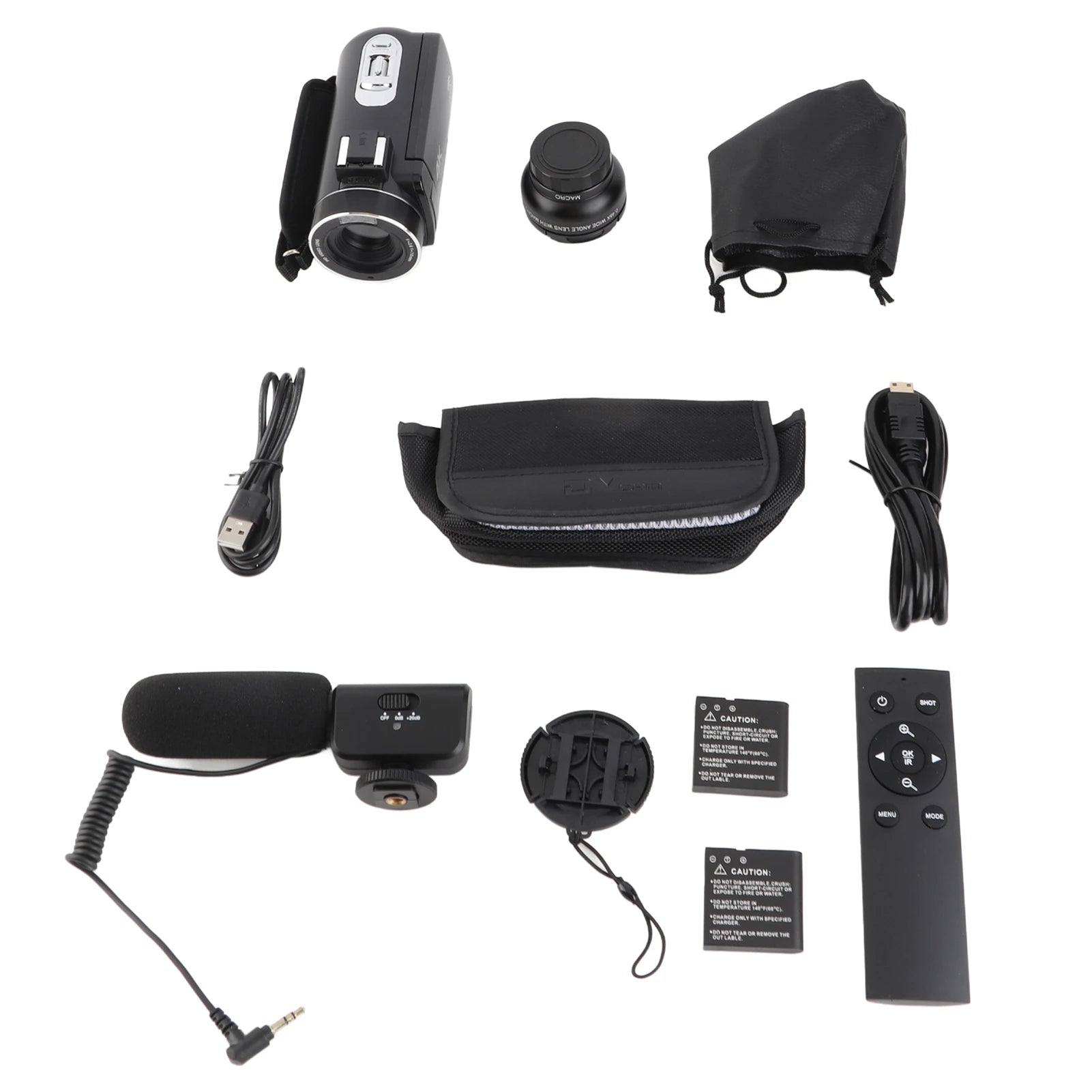 4K Digital Video Camera Wifi Camcorder DV Recorder 56MP 18X Zoom IPS