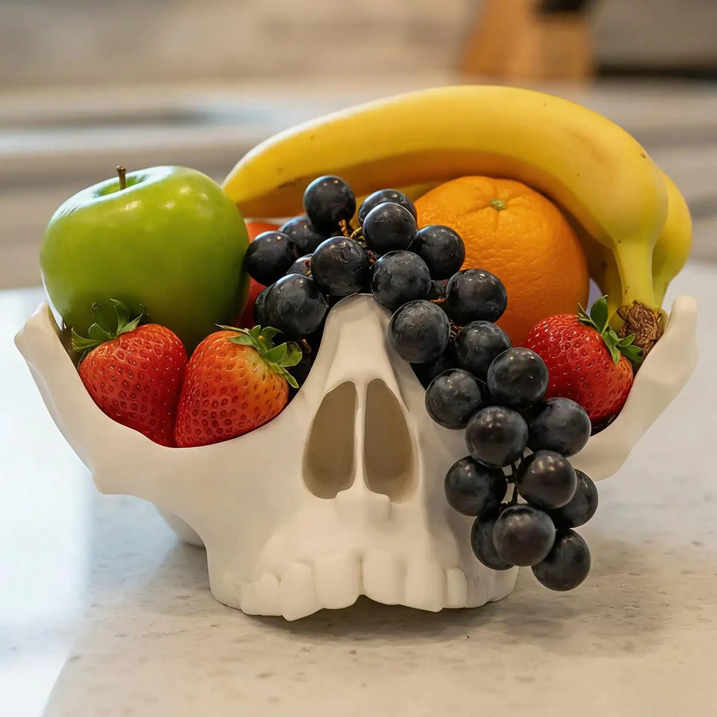 Fruit Plate Skull Shape 3D Printed Serving Plates Platter Tray