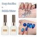 2026 New Sparkling Crystal Cat Eye Gel Nail Polish Summer Bubble Water Glass Bead Effect UV Gel DIY Nail Art Salon Manicure 15ml Zpaxo 2PcsMixed