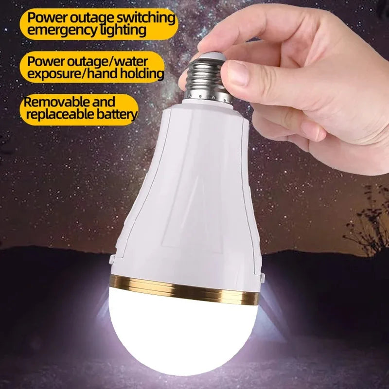 E27 Emergency LED Bulb – Built-In 18650 Battery, 85–265V Emergency LED Bulb Zpaxo