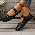 2026 Casual Fashionable Women's Summer Hollow Ladies Shoes Closed Toe