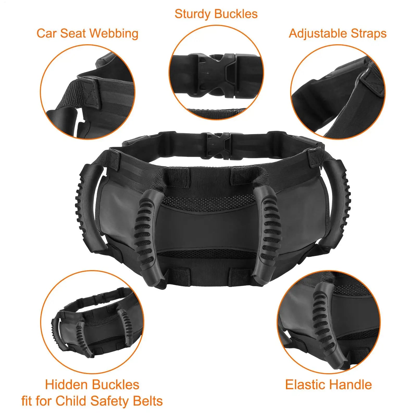 Motorcycle Backseat Handle Oxford Cloth Strap Passenger Belt Grip