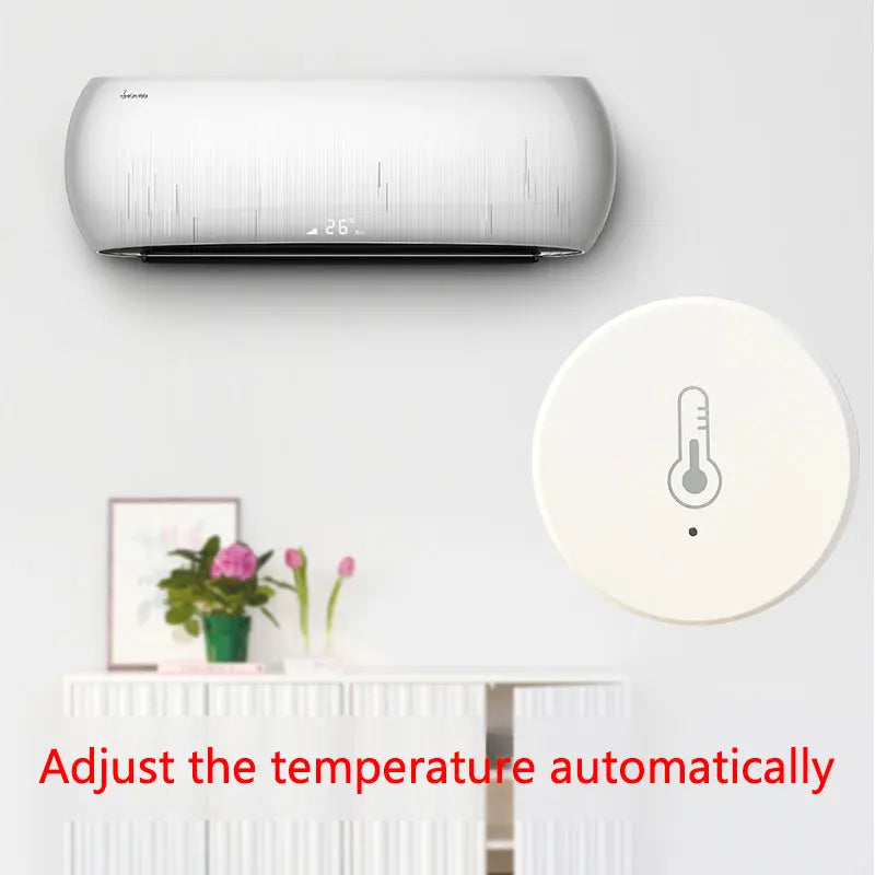 Zigbee Temperature Humidity Sensor For Home Bedroom Office Room Bedroom Living Room Monitoring Climate Gear Smart Sensor Tool Zpaxo