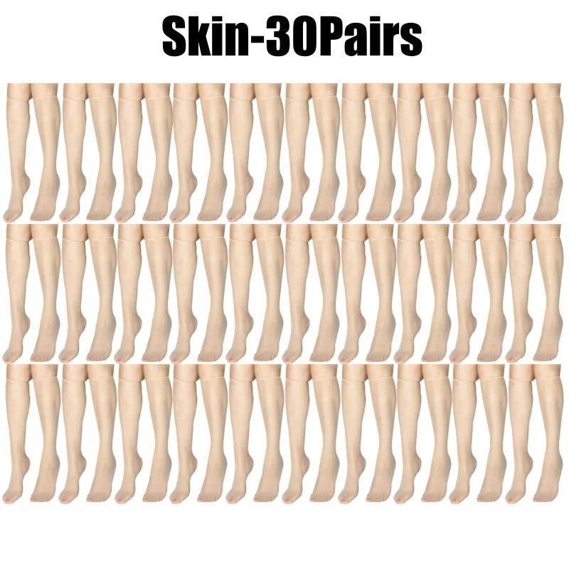Summer Ultra-thin Korean Invisible Knee-high Socks Nude Seamless